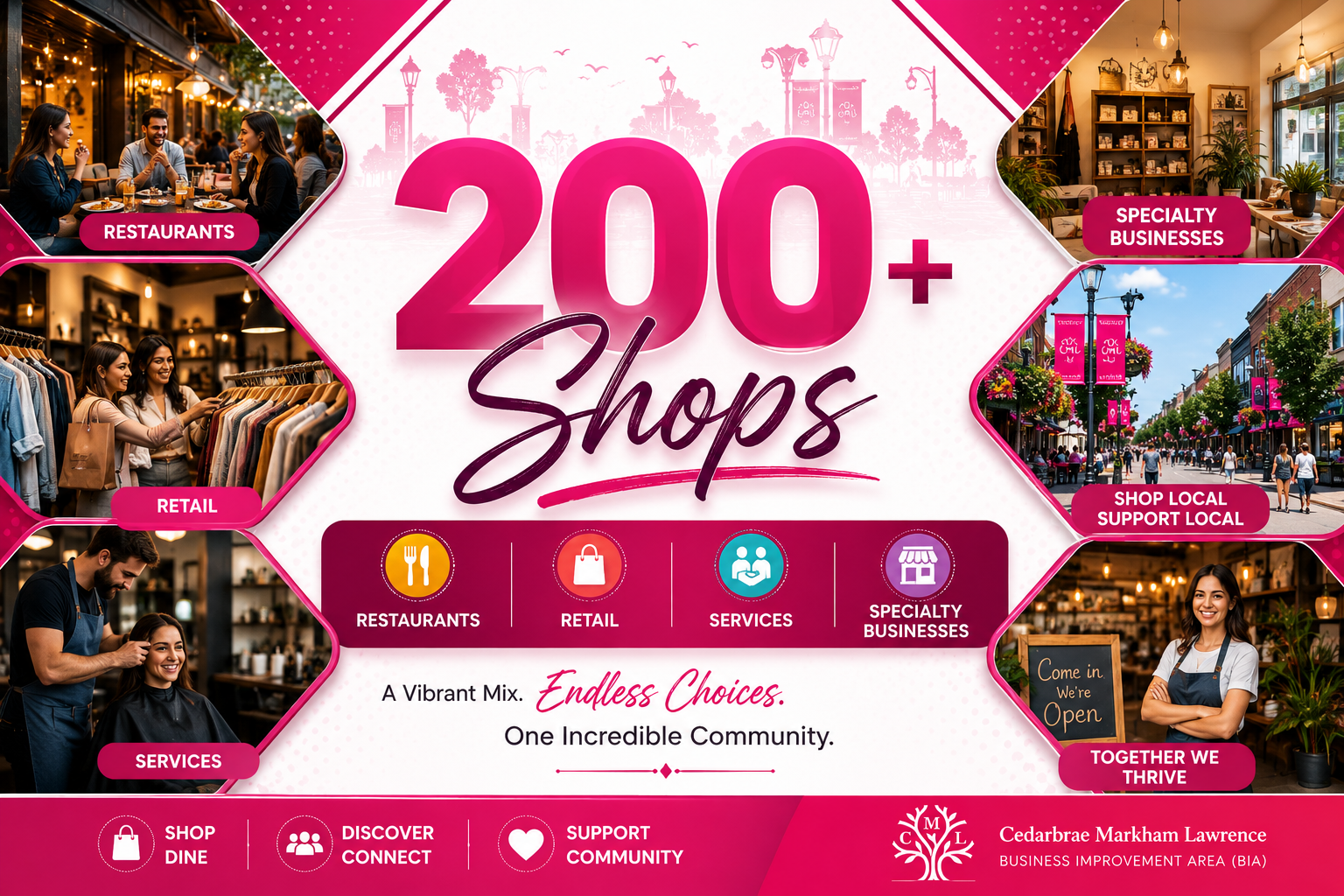 200+ Shops