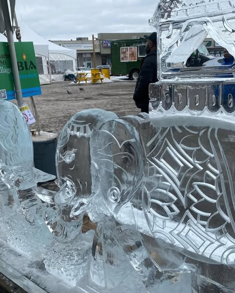 CML Village BIA ice sculpture detail