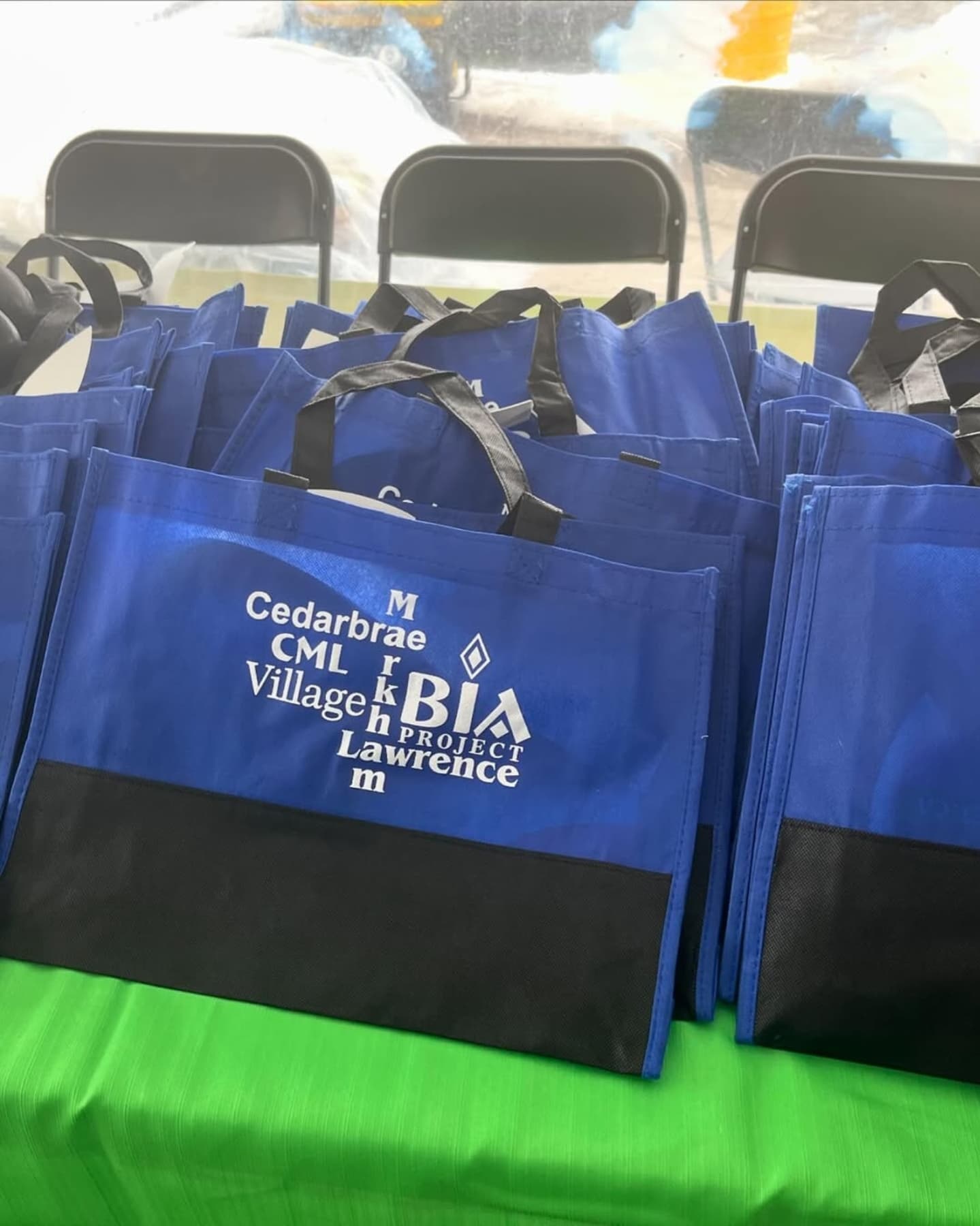 CML Village BIA branded bags